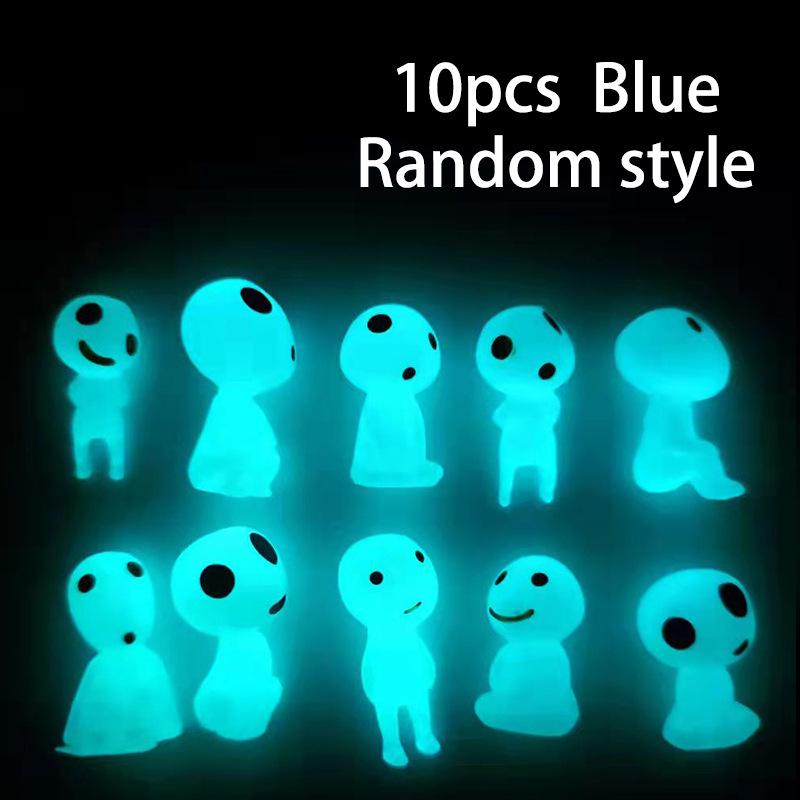 

Светящиеся украшения в виде духов дерева из «Принцессы Мононоке» - Креативный декор, вдохновленный аниме, светящийся в темноте. синий