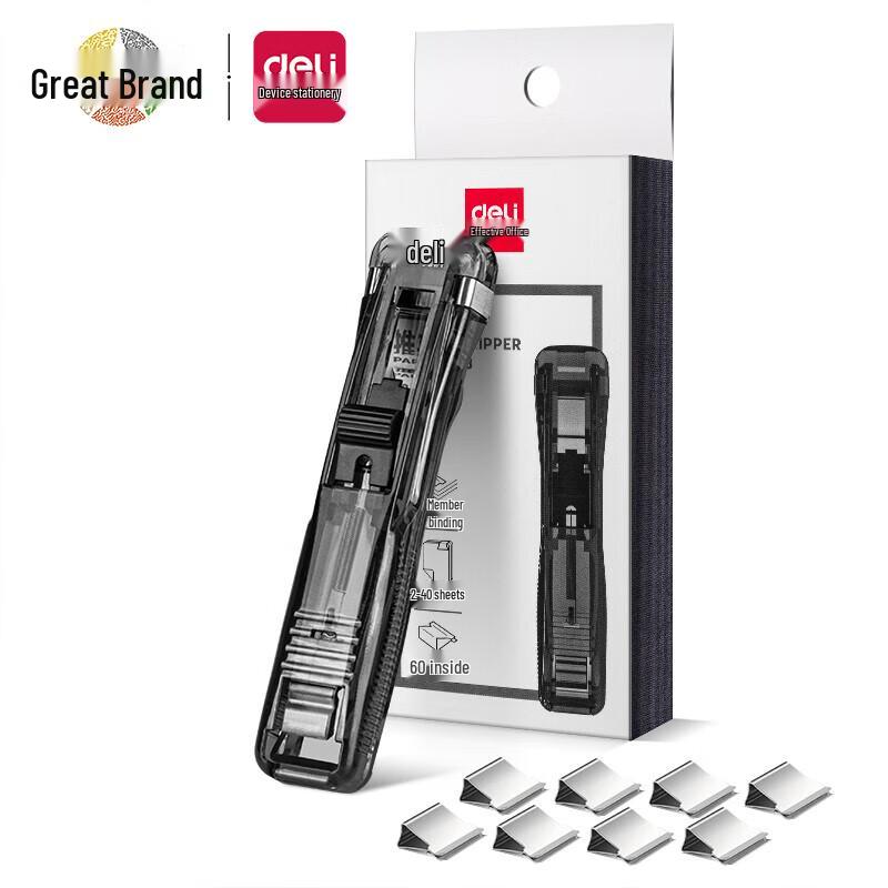 Deli Office Push Stapler Set