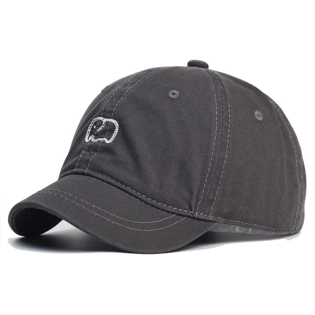 Short Brim Cotton Baseball Cap Men Women Casual Vintage Dad Hat Adjustable Trucker Style Low Profile Caps Nylon Fastener Tape