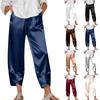 Pantaloni largi casual și la modă pentru femei, colorați, cu buzunare