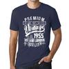Ultrabasic Homme T-skjorte Graphique Vintage Year Cadeau 1955