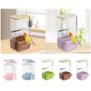 No Mess Bird Feeder Sturdy Automatic Parrot Feeder with Perch Cage Accessories Food Container for Budgies Canary Finch Cockatoo