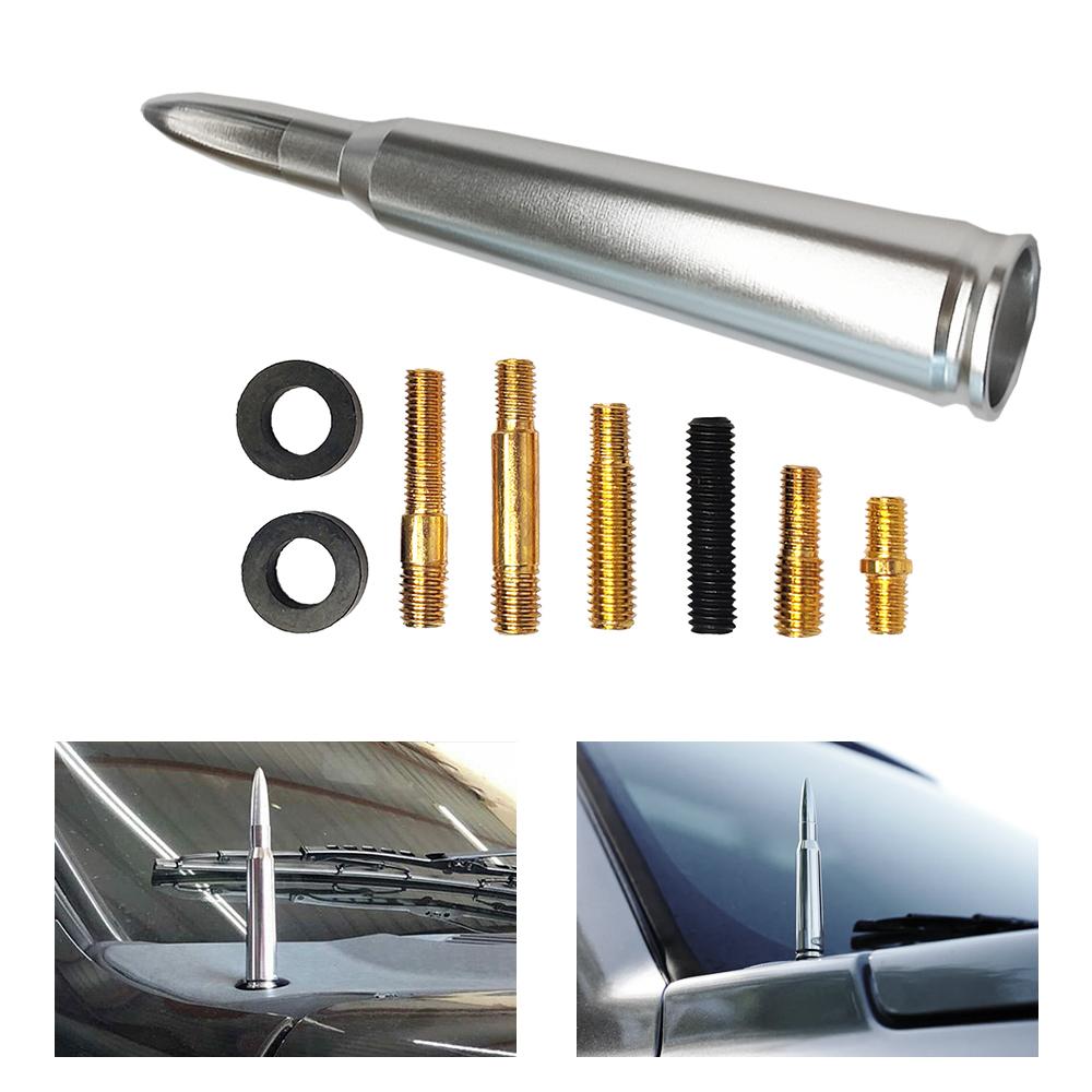Car Antennas Bullet Antenna Universal Auto Radio Signal Aerials Roof Antennas For Kia Ford Toyota Hyundai Boats Car Accessories
