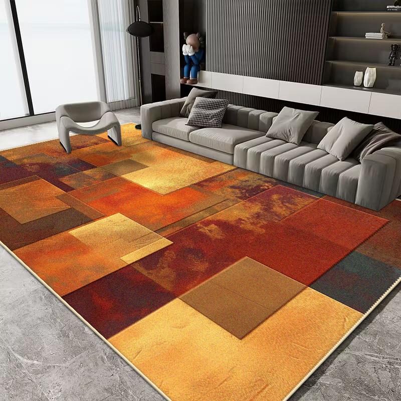

European Style Big Living Room Rugs Home Decoration Luxury Bedroom Short Velvet Carpet Washable Mat for Floor Lounge Rug 60*90cm