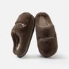 Plush Shoes, Simple Indoor Anti-slip and Warm, Thickened Cotton Slippers with Added Fleece