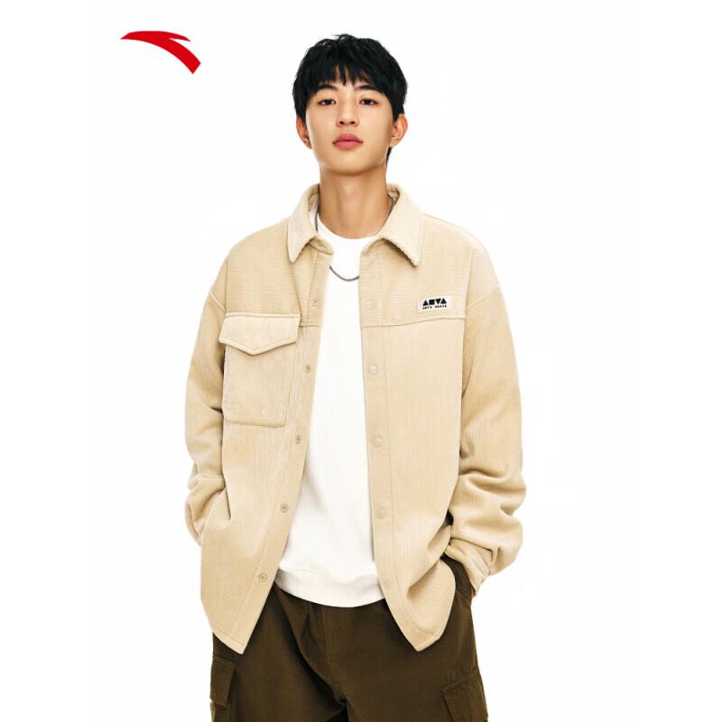 Anta Unisex Corduroy Long Sleeve Shirt Jacket