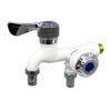 Multifunctional Toilet Water Tap One-in-two-out Water Stopper Faucet Wall Mounted Double Water Outlet Faucets Plastic Home Use
