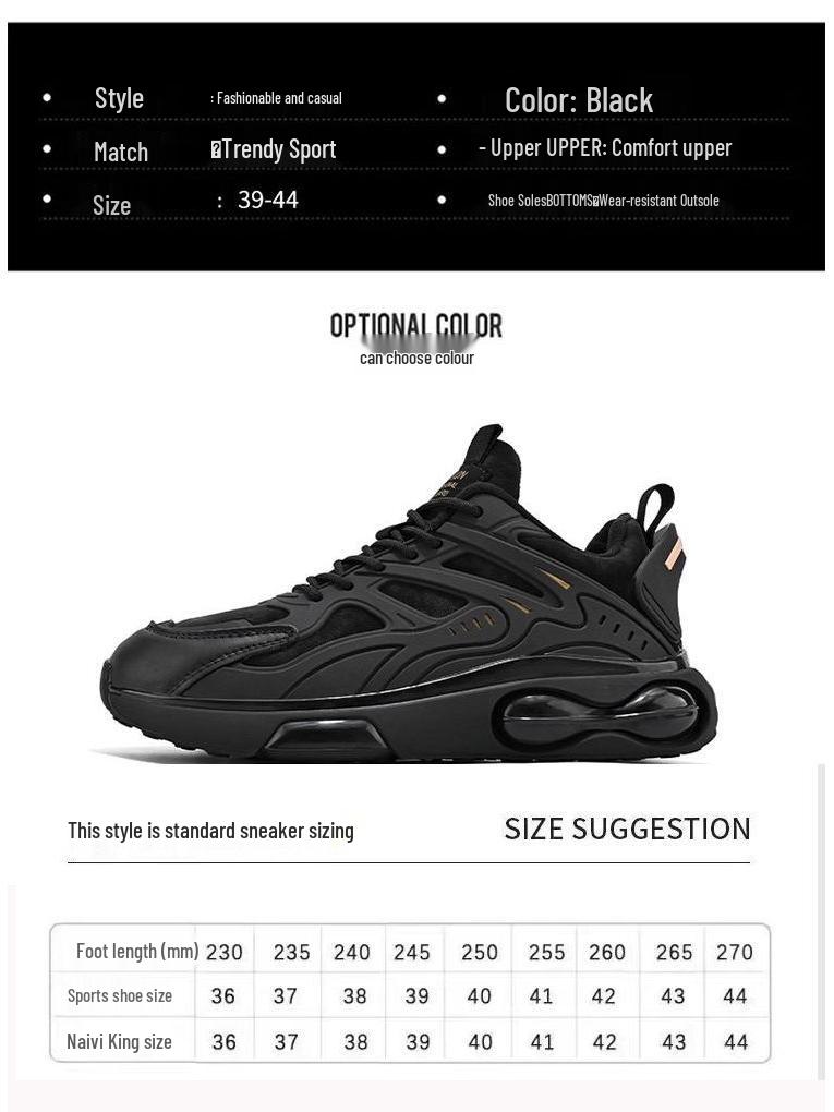 Men's 2025 Non-Slip Shock-Absorbing Running Sneakers - Casual Spring/Summer Youth Style