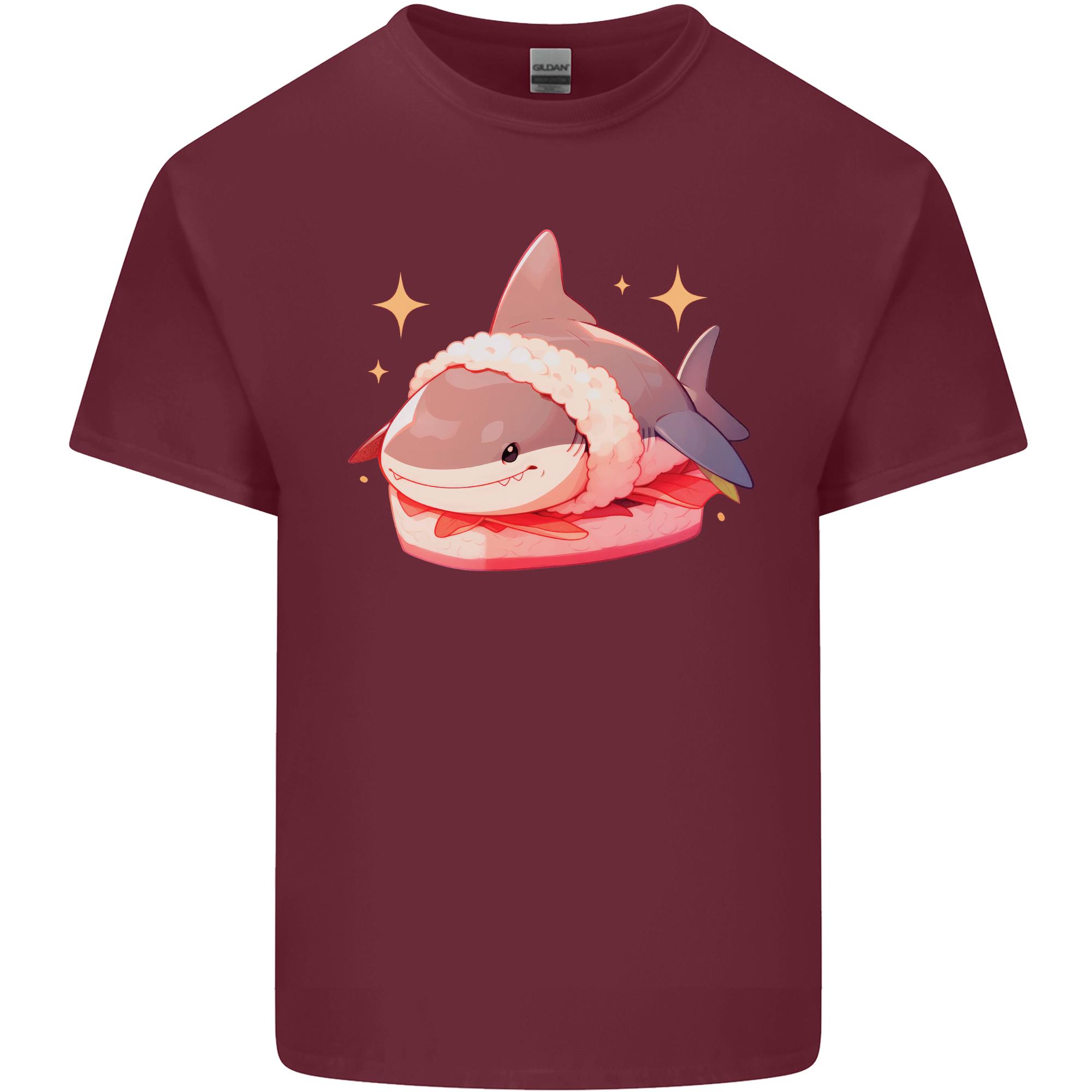 Shark Sushi Unisexs Light Cotton TShirt S