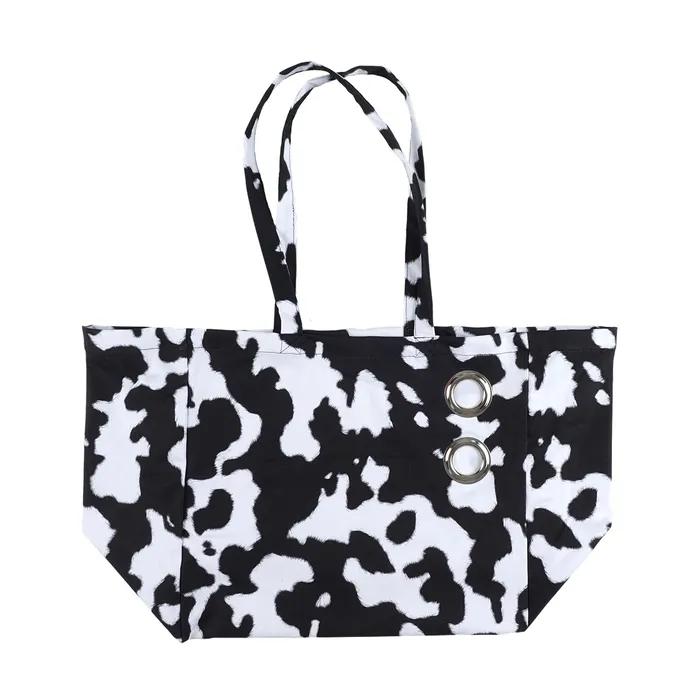 Be Bop Canvas Tote Bag Cow