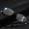 CLARA VIDA Ultra-light TR90 Progressive Multi-focus Anti-blue Reading Eye Glasses Men and Women Smart Squared+10+15 +20 To +40