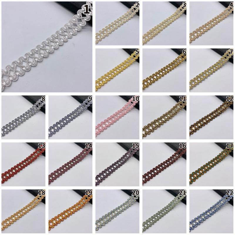 11,5–12 Meter Quastenbesatz, Spitzenband, 3 cm Breite, Spitzenbesatz, Fransen zum Nähen von Vorhängen, Heimpolstern, DIY-Zubehör