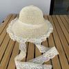 Breathable Woman's Straw Hat Foldable Colorful Straw Hat Handmade Sun Protection Cap  Travel