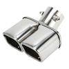 VekAuto Muffler Cutter Car Exhaust Tail Muffler for Toyota Rise 1pc Square Curve Slant Cut Dual Exhaust Tip 60mm Inlet 170mm Length Stainless Steel