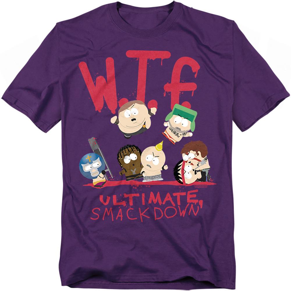 South Park Unisex Adult WTF Ultimate Smackdown T-Shirt