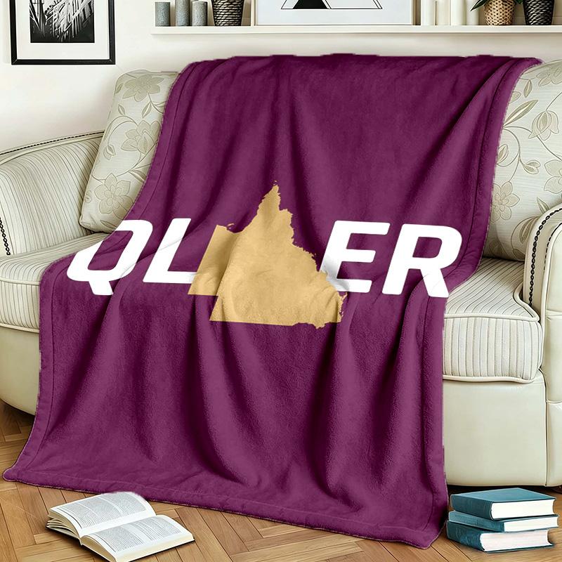Queensland Maroons Theme Blanket Suitable For Beds Sofas And Camping Perfect For Both Men And Women Comfortable Bedding All Year Round