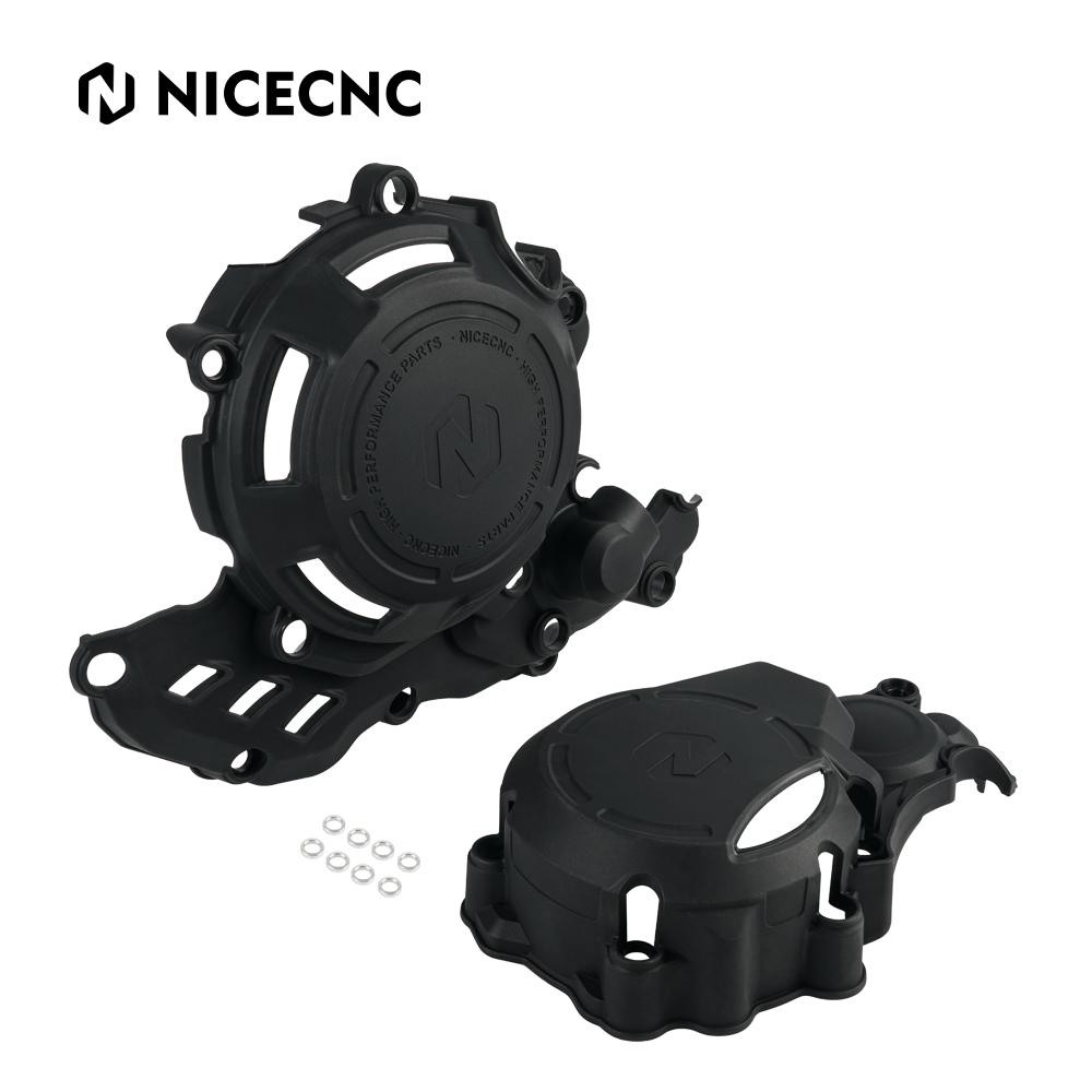 NICECNC Clutch Protector Ignition Guard Cover For HUSQVARNA FE350 FE 250 2017-2023 FE 350 S 2023 For KTM EXC-F 350 GASGAS EC350F