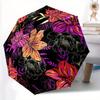 1pc Floral Pattern Automatic Open, Sturdy Iron Frame, Compact Folding Design, All-Season Portable Umbrella for Women & Men Yy250801061