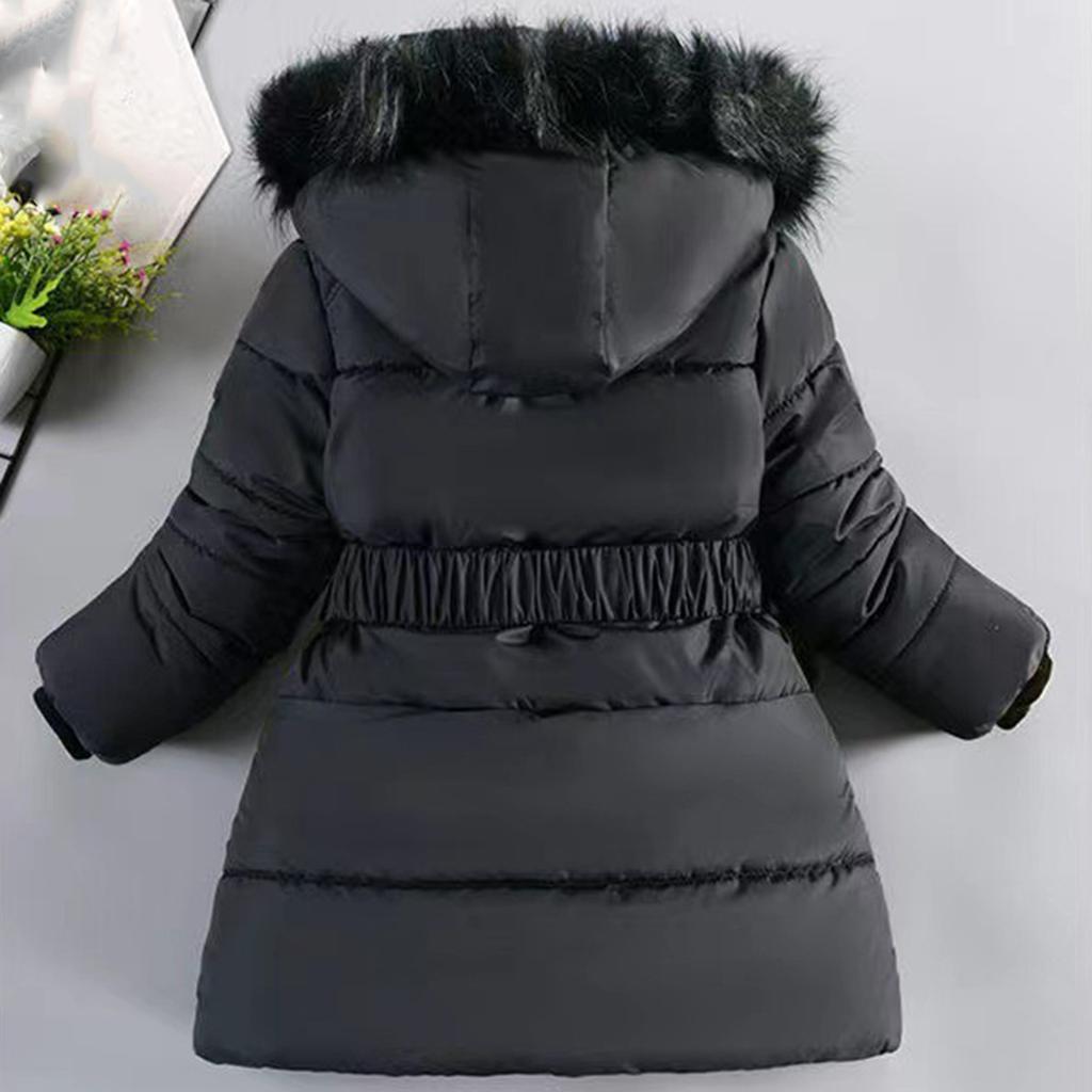 Dětská móda Fleecem podšitá zateplená mikina s kapucí nadměrné velikosti Teplá ležérní bunda na podzim/zimu