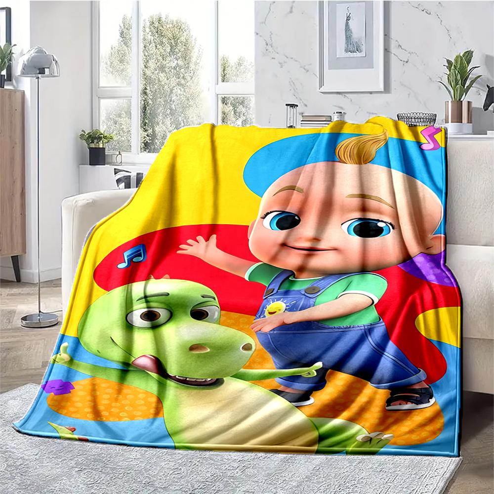 Coperta Stampata a Tema CoComelon - Perfetta per Divano, Letto, Viaggi e Uso Esterno | Lavabile in Lavatrice, Accogliente e Durevole.