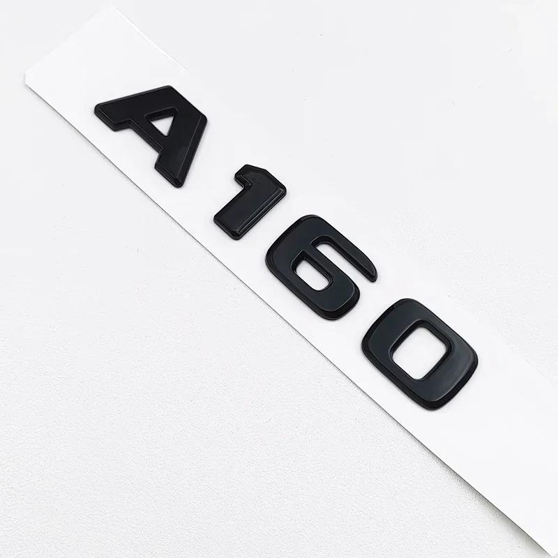 FCUI6 3D ABS Black A35 A45 A160 A180 A200 A250 Logo Letters 4MATIC Badge Car Rear Star Sticker AMG Emblem For Mercedes Benz W176 W177