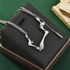 And Elegant Fashionable Layered Pendant Necklace With Polished Finish And Geometric Features Women For