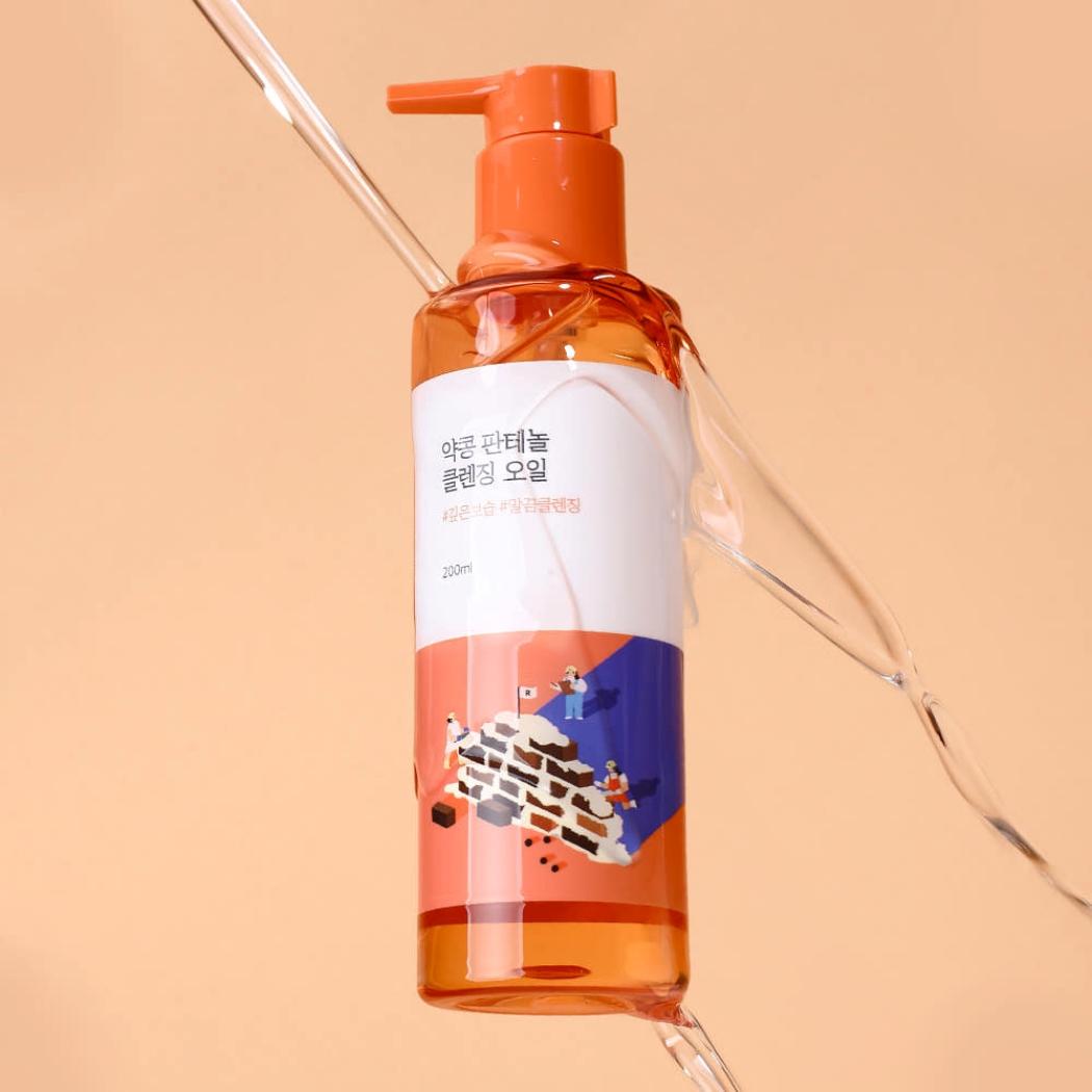 ROUND LAB Soybean Panthenol Cleansing Oil Deep Cleansing Makeup Remover 200ml 1 Pack (200ml)