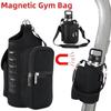 Magnetic Fitness Water Bottle Bag Phone Holder Gym Specific Water Cup Bag with Strong Magnet for Outdoor Sports and Activities