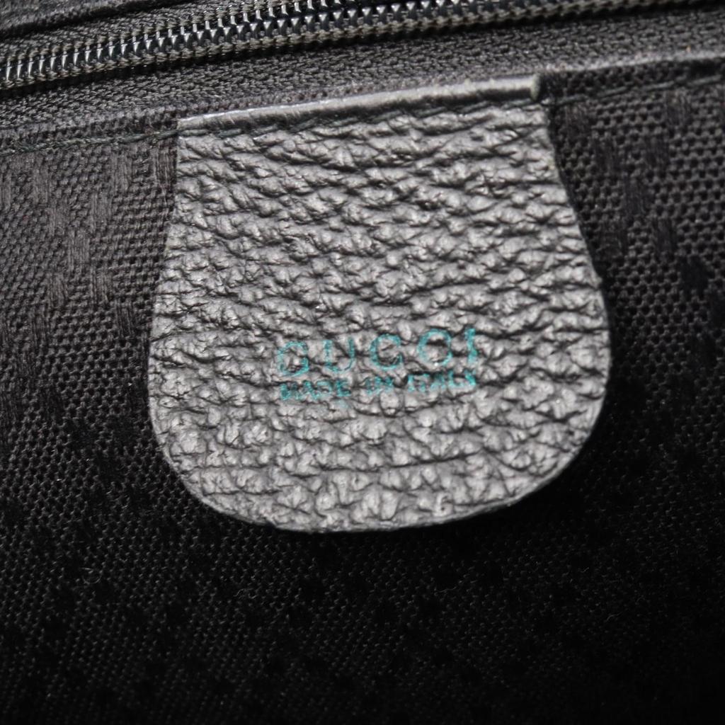 Used GUCCI Bamboo Rucksack Backpack 033.2058.0016 Suede Leather Black Used Women