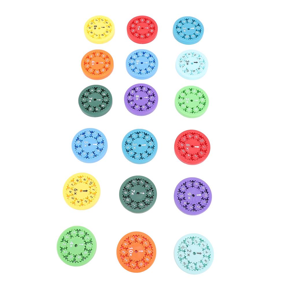 18PCS Math Fact Fidget Toy PC Multiplication and Division Math Learning Educational Toy for Kids