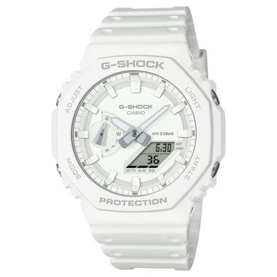 Unisex Analog Digital Kvarts Ur GA-2100-7A7ER Hvid Plastikrem