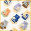 Boys Winter Knitting Cute Dinosaur Kindergarten Half Finger Flip Writing Cold Wool Children's Warm Gloves