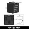 JD1914 40A 12V/24V SPDT Waterproof Car Relay 4/5 Pin Auto Switch Starter Kit for Car Boat Tractor Truck Motorcycle Relays 5