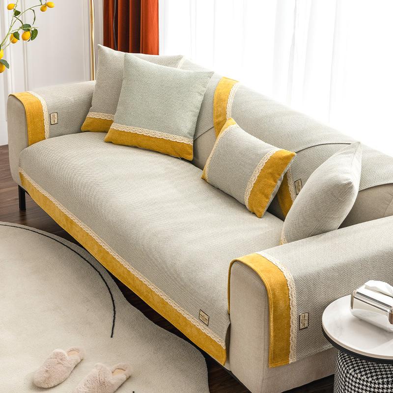 Nowe bawełniane i lniane poduszki na sofy na każdą porę roku, poduszki antypoślizgowe, proste pokrowce na sofy, pokrowce na oparcia, poduszki na siedzenia