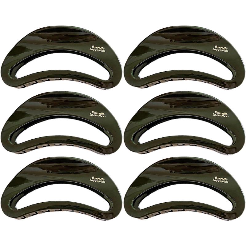 Korean New Semi-Circle Solid Color Large Hair Clip High-Quality Vintage Versatile Shark Clip Hair Accessory