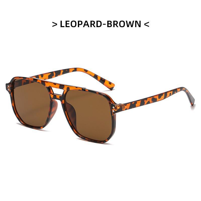 High-End Trend Double Bridge Aviator Sunglasses for Men and Women