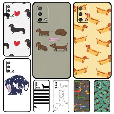 Dackel Hunde Hülle für OPPO A96 A76 A16 A18 A58 A78 A98 A17 A77 A54 A57 S A74 A5 A9 A53 A52 A72 A15 A93