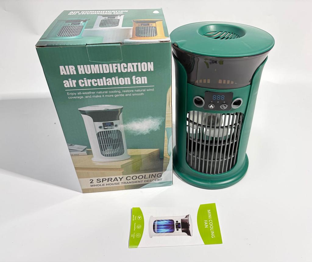 Mute Desktop USB Mini Portable Air Conditioner Fan for Room Home Camping Humidifier Water Mist Cooling Fan Night Lamp Air Cooler