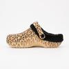 Sabots fourrés à motif léopard Femme KELARA