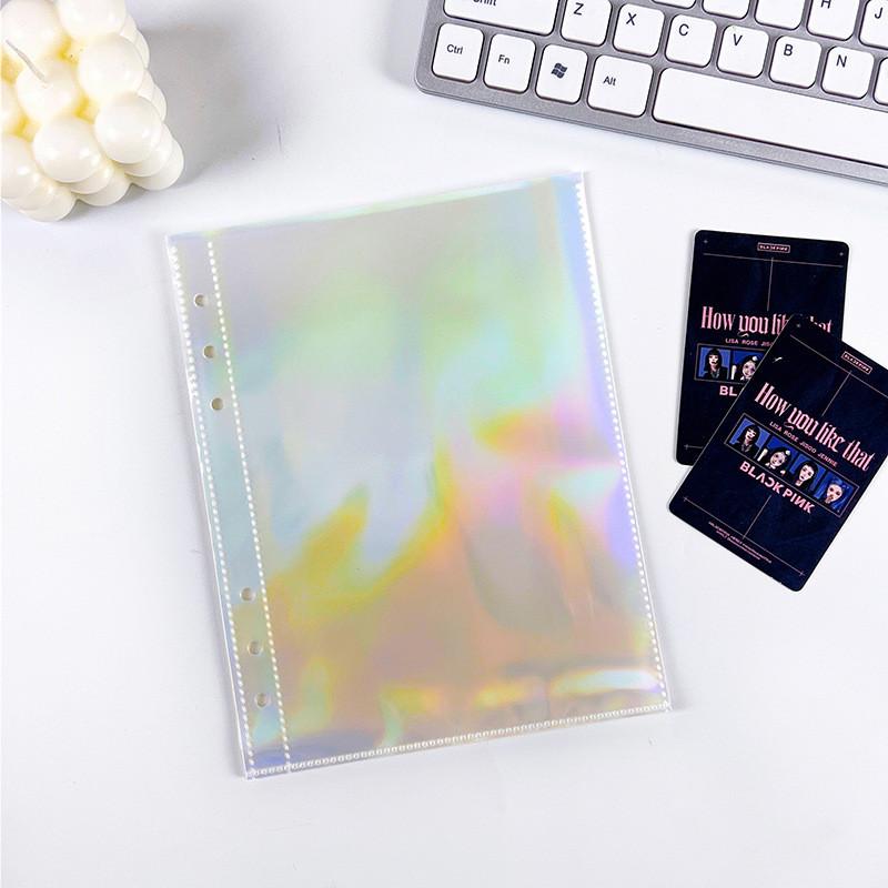 A5 A6 A7 A8 White Binder Po Card Collection Book Postcard Organizer Diary Notebook School Stationery