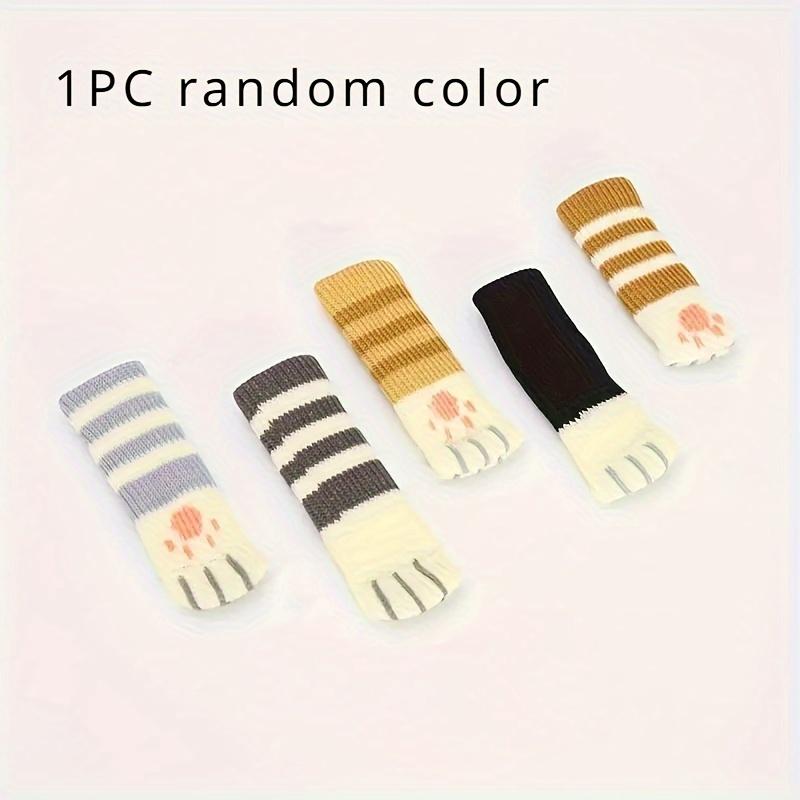 1PC Cute Cat Claw Chair Foot Cover, Various Designs, Knitted Door Handle Protective Cover, Non-slip and Durable Thickened Chair Foot Socks