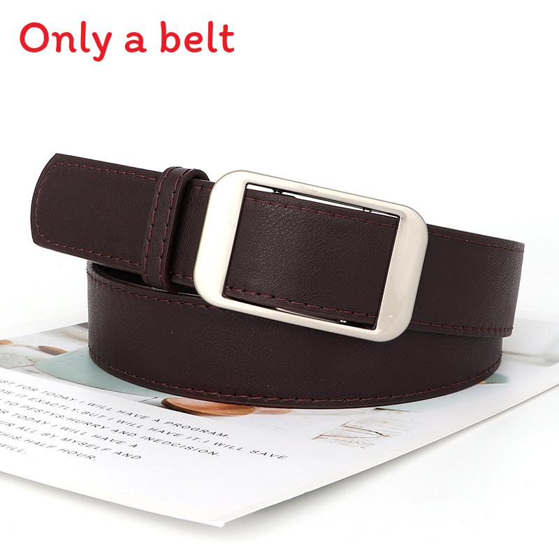 

Модный квадратный серебряный ремень в винтажном стиле для женщин для повседневной носки, кэжуал коричневый