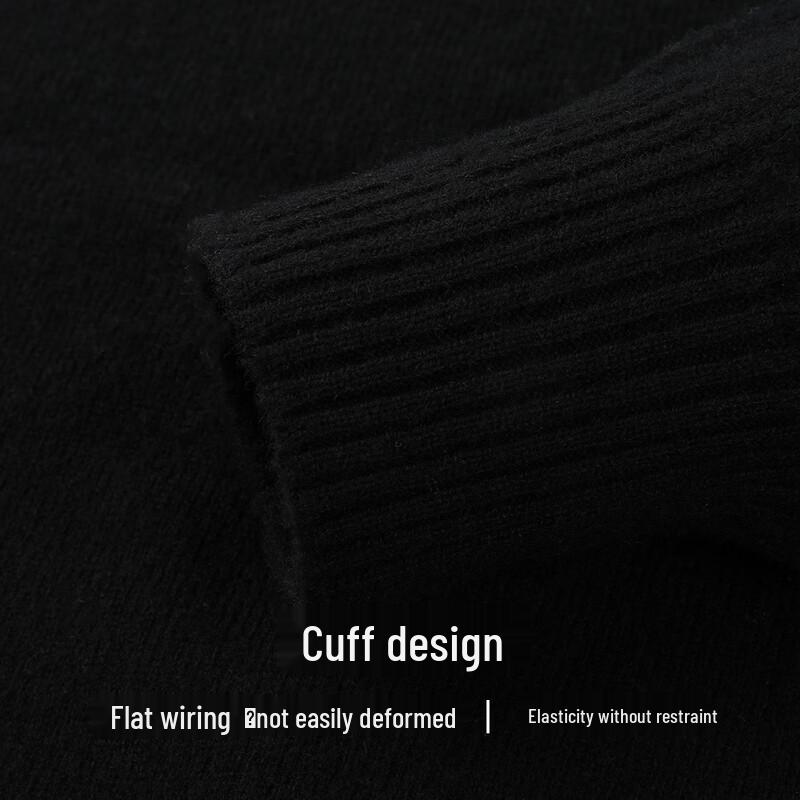 SNOWFLYING Women's Seamless 100% Wool High-Neck Sweater