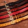Retro Korean Style Fashion Trend All-match Copper Buckle Belt Women's Genuine Leather First Layer Cowhide Belt