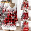 Fashion Autumn Winter Long Sleeve U-Neck Casual Dresses