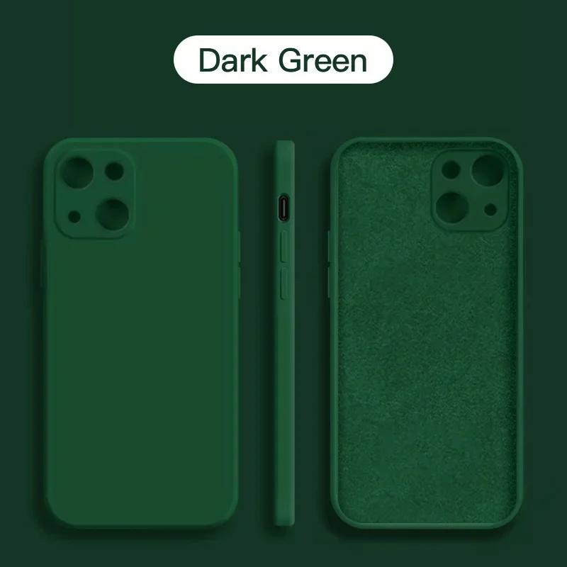 For For Iphone 16 1 14 13 11 12 1 Pro Max Mini X XR XS 7 8 SE Al Liquid Silicone Phone Case Shockproof Back Cover
