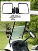 2pcs Universal Golf Car Side Mirror Rear View Mirror Golf Cart Mirrors for EzGo Club Car Yamaha Moveland RHOX Style Accessories