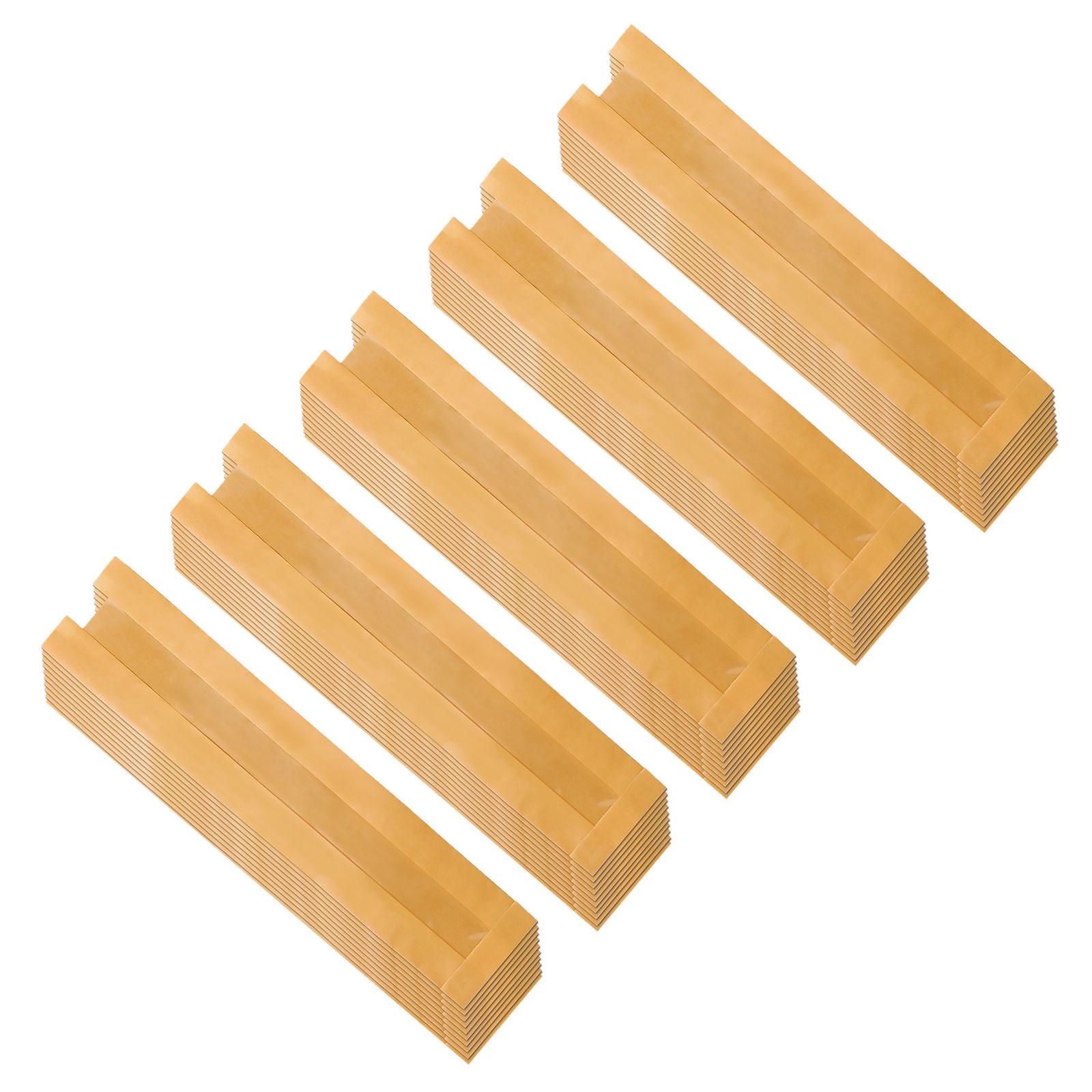 

50 шт. Желтые бумажные пакеты для хлеба с окошком, пакеты для багетов, удобные пакеты для упаковки французского хлеба