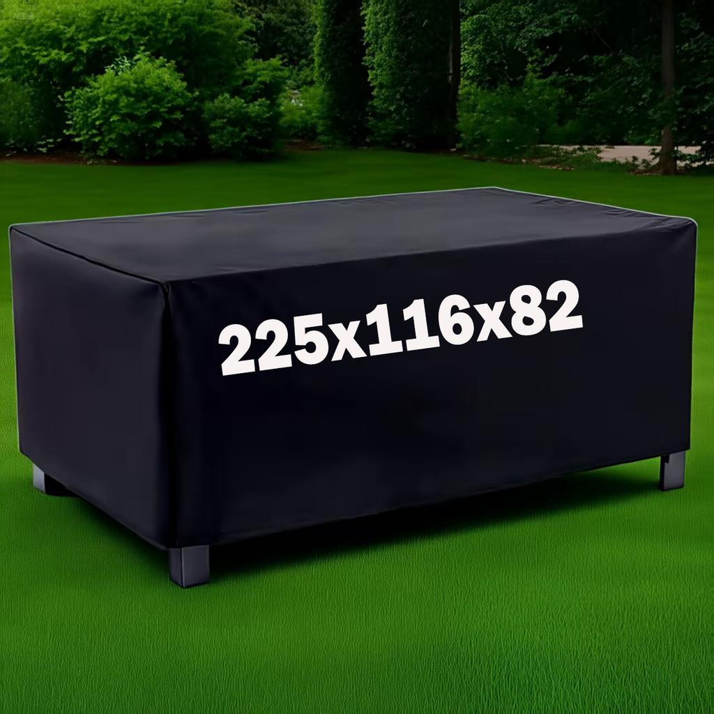 Courtyard Furniture Cover, Rectangular Outdoor Table Cover, Suitable for Terraces, Balcony, Gardens