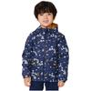 Hooded Reversible Zippered Warm Windproof Jacket for Children and Medium Children